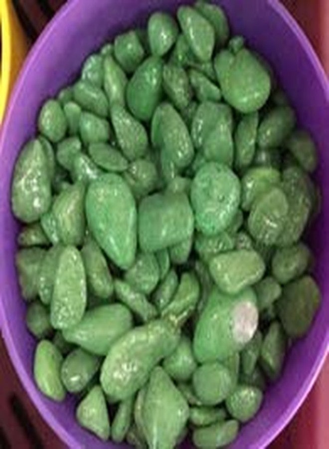 CAPPL 1 Kg Green Decorative Pebble Stone